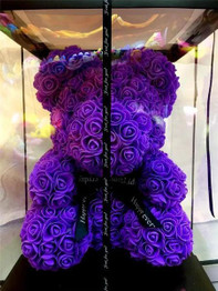 Rose Flower Bear | Forever Flowers Teddy Bear Valentine's Day Christmas Gift