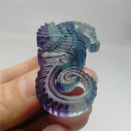 Rainbow Fluorite Sea Horse