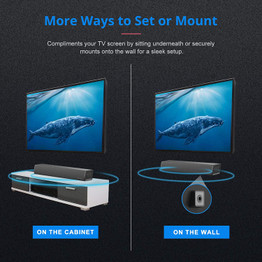 Soundbar with Built-in Subwoofer