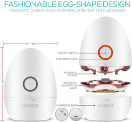 VOGOE Electric Shaver for Women 3D Floating Blade Rotary Razor Hair Remover