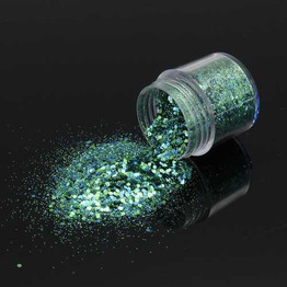 Super Shining Grass Green Mixed Glitter Powder Sequins Nail Decoration Dust Mermaid Effect Manicure