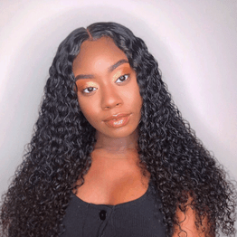 Human Hair Jerry Curly 13x6 Inch Lace Frontal Wig With Baby Hair | 100% Lace Front Wigs