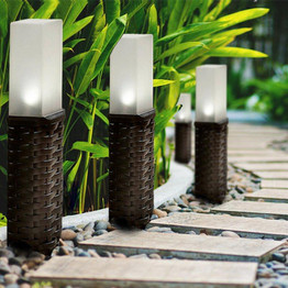 Led Solar Pathway Lamps Lights Outdoor Waterproof Solar Garden Lawn Lamps