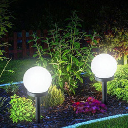 Led Solar Bulb Lamp Energy Powered Waterproof Outdoor Garden Light Street Solar Panel