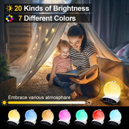 Sunrise Alarm Clock with Projection - Smart Sunlight Wake Up Light