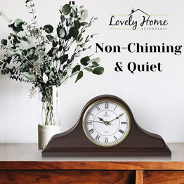 Wooden Mantle Clock for Living Room Décor