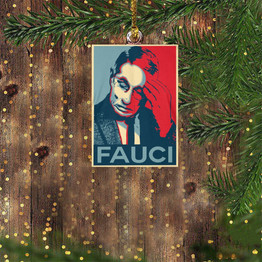 Fauci Portrait Ornament Dr Anthony Fauci Ornament Christmas Tree Decor Fauci Merchandise
