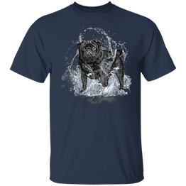 Pug Water Reflection Shirts Dog Cute Graphic Tees Gift For Pug Lovers
