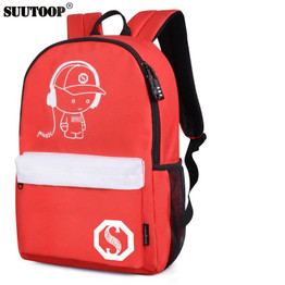 School Backpack Anime Luminous with USB Charger