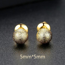 18K Gold Finish Fashion Jewelry Stud Earrings