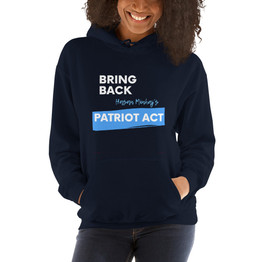 Women's Hoodie Patriot Act Show Support