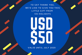 135 Holidays Gift Card For Our Loved Ones