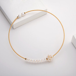 Natural Cultured Freshwater Pearl Choker Necklace