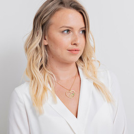 Mom Heart Necklace With Birthstones