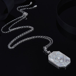 Moon and Star 925 Sterling Silver  Pendant Necklace