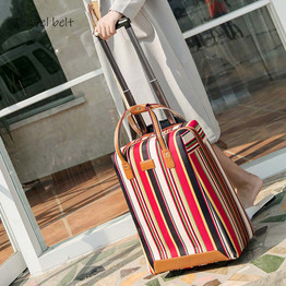 stripe Carry On Travel Bags