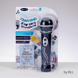 Chanukah Sing-along Microphone, 5 Songs, Clamshell