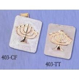 Cuff Links & Tie Tacks - Menorah (Rectangle)