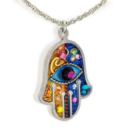 Pendant & Necklace Set -Hamsa