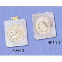 Cuff Links & Tie Tacks - Encircled Magen David (Rectangle)
