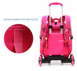 Trolley School Bags Wheeled Backpack For Kids