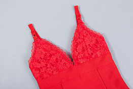 Aisha Red Bandage Dress