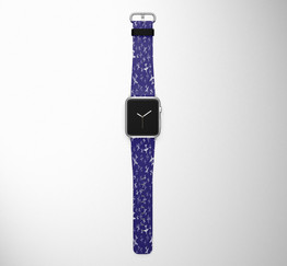 Different Sizes Seamless Airplanes Designed Leather Apple Watch Straps