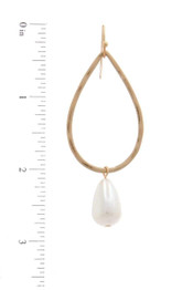 Teardrop Shape Bead Dangle Drop Earring
