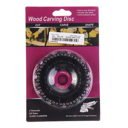 Drillpro 4 Inch Steel Grinder Chain Disc 22 Tooth Wood Carving Disc for 100 115 Angle Grinder