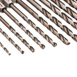 Drillpro 13pcs 1.5-6.5mm M35 Cobalt Drill Bit HSS-Co Twist Drill Bit Set 1/4 Inch Hex Shank