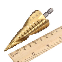 4-32MM HSS 4241 Step Drill Spiral Groove Ladder Drill Hexagon Shank (Hexagon Shank)
