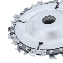 Drillpro 4 Inch Grinder Chain Disc 15 Tooth Wood Carving Disc For 100/115 Angle Grinder