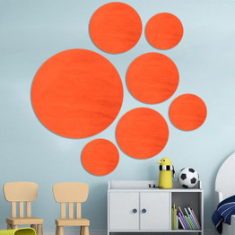 7Pcs Round 3D Mirror Decal Art Mural Wall Sticker Home Bathroom DIY Decor Removable