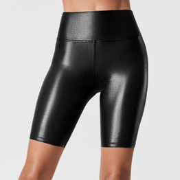 Women High Waist Stretch Shorts Leggings Summer Solid Fitting Sports Wear Fitness Faux Leather Hot Sale Sexy Shorts Clothes Male