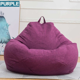 Large Small Lazy BeanBag Sofas Cover Chairs without Filler Linen Cloth Lounger Seat Bean Bag Pouf Puff Couch Tatami Living Room