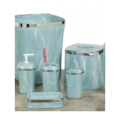 Chloe Aqua Marble Bath Accessories Set