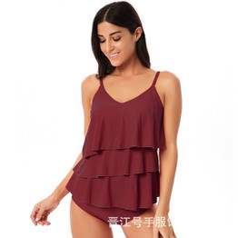 Wire free 2020 women bikini swimwear beachwear Tankini sexy bathing suits biquini sexy swimsuit swimming thong bikinis