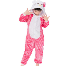 Flannel Children Pajamas Set Winter Hooded Animal Unicorn Kids Pajamas For Boys Girls Sleepwear Onesies 4 5 6 8 10 12 Years Old