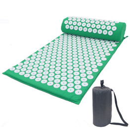 Acupressure Mat and Pillow Set Relieve Stress Tension Pain