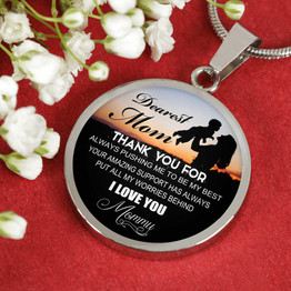 To My Mom Necklace Amazing Gifts For Mom From Son - I Love You, Mommy 1062ms