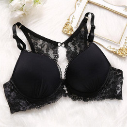 Sexy Women Bra Push Up Female Brassiere Plus Size Lace Bra for Woman Underwire Bralette C/D Cup Floral Lingerie Underwear