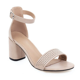 BESCONE Sandals Women Fashion Leisure Summer Ladies Sandals High Heel Buckle Strap Casual Classics Career Women’s Shoes BO670