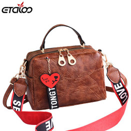 Women Handbag PU Leather Tote Bag Retro Shoulder Messenger Bags Tote Shopping Bag Femme Sac a Main