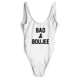 *exclusive* Bad & Boujee monokini one piece bikini swimwear