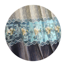 Europe Luxury Curtain for Living Room Noble Floral Stitching Curtain for Bedroom Fashion Drape Blinds French Windows X668#40