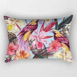 Tropical beauty flowers plants pillow case travel bedroom pillow