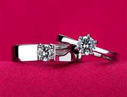 CZ Stone Wedding Engagement Ring