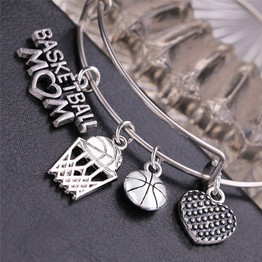 Basketball Mom Charm Bracelet