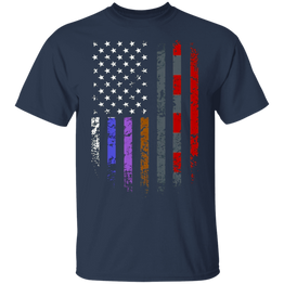 Brazilian Jiu-Jitsu Belts American Flag Shirt
