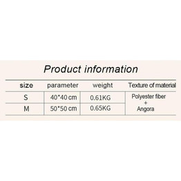 Fluffy Plush Cat House with Warm Cushions Made of Cotton